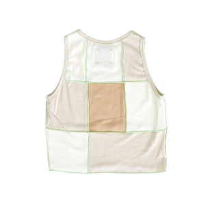 Tan Ribbed Panel Tank