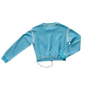 Teal Embossed Sweatshirt