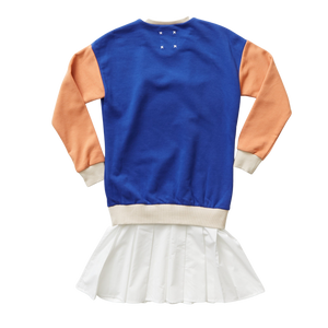 Color Block Sweatshirt Dress