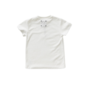 Zip Terry Short-Sleeve Shirt (White)