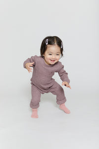 Lavender Waffle Knit Onesie