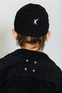 Knit Visor Hat (Black)