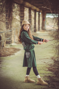 Green and Plaid Skirt